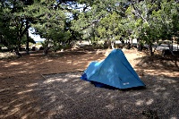 Our tent in a campsite

