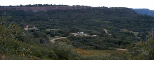 Campground overview from the Grande Vista trail
