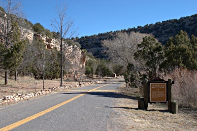 Villanueva State Park entrance sign
