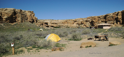 tent in a campsite
