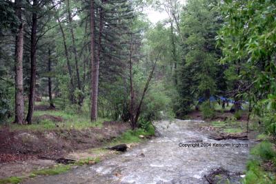 Red River in the Junebug campground
