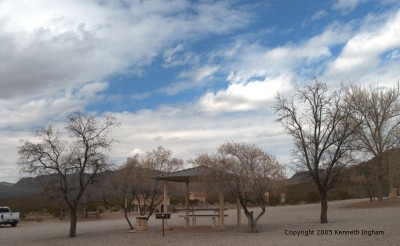 view across the campground
