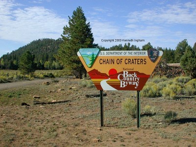 Chain of Craters sign
