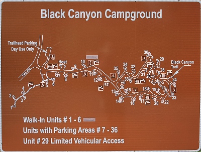 Black Canyon campground map
