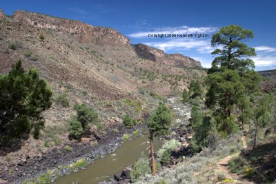 The Rio Grande in the gorge
