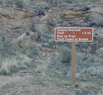 Trailhead sign
