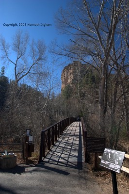 bridge across the west fork of the Gila River
