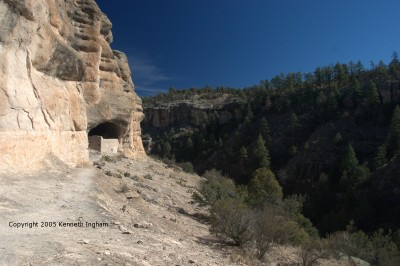 Trail to the cliff dwellings
