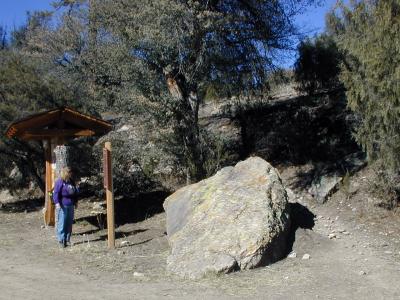 Diana at the trailhead
