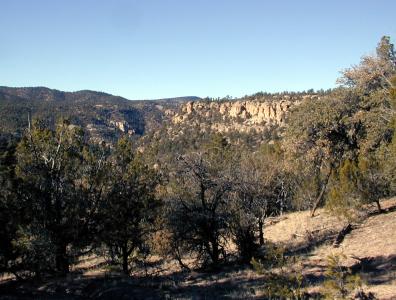 View WNW from the high point of the trail
