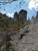 Rock formations in Railroad Canyon