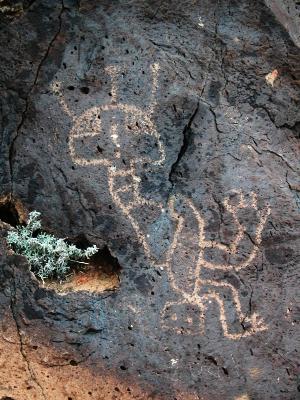 One of the petroglyphs
