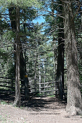 gate across trail
