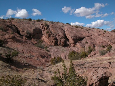 The trail in a side canyon
