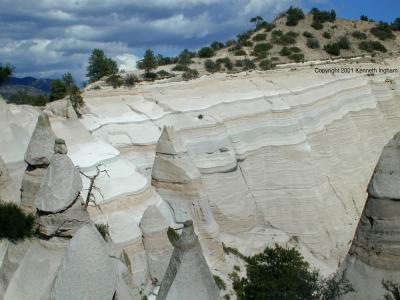 Tent rocks and the strata
