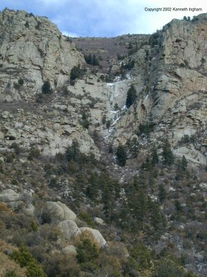 The dry waterfall
