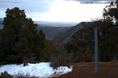 Embudo trail marker
